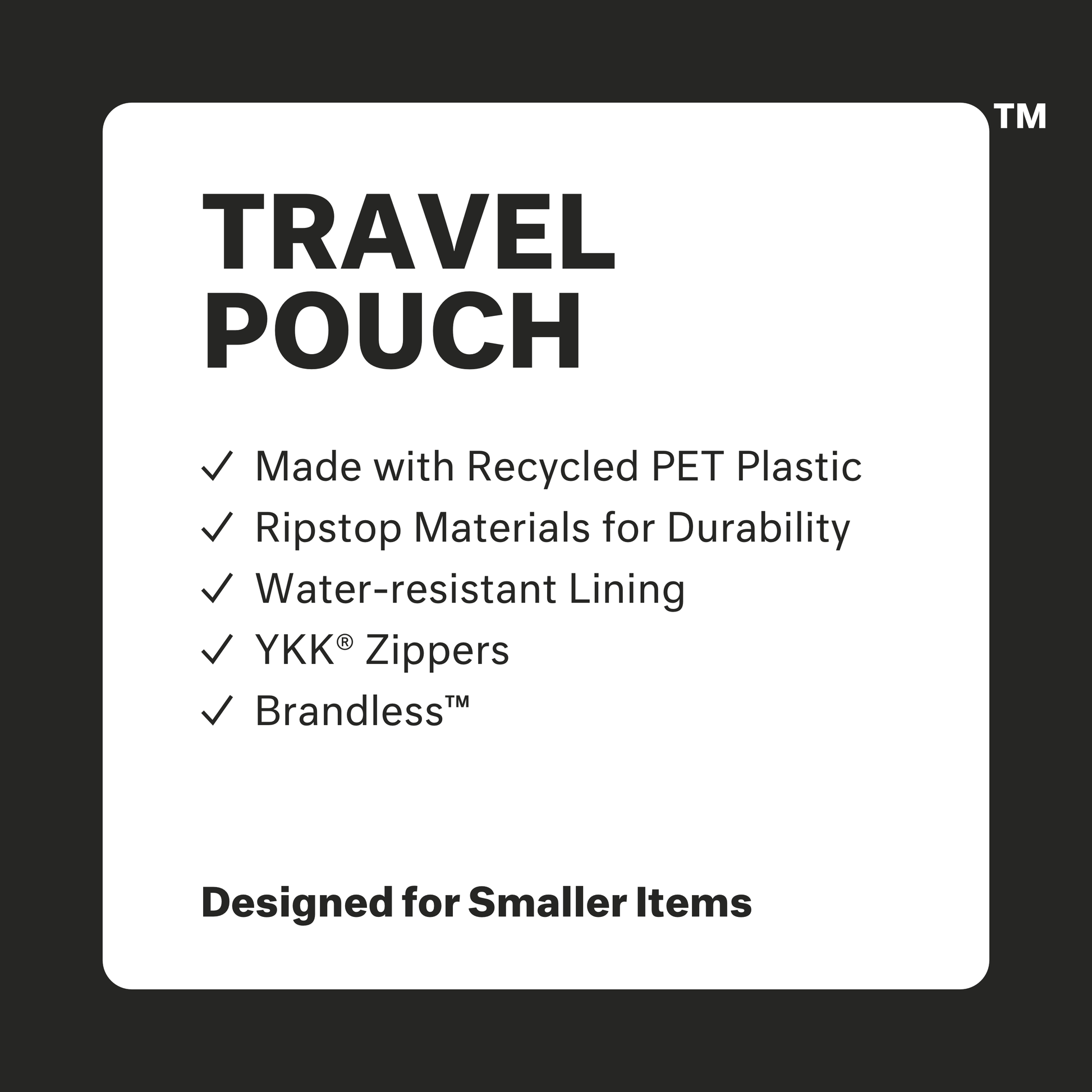 Travel Pouch – Brandless Outlet